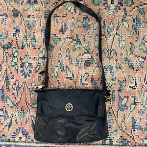 Tory Burch Black leather crossbody bag